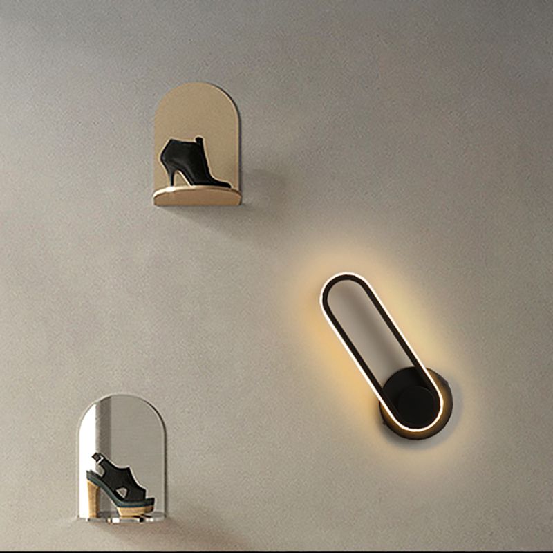 Nordic Aluminum Wall Light Linear Rotatable LED Wall Sconce for Living Room