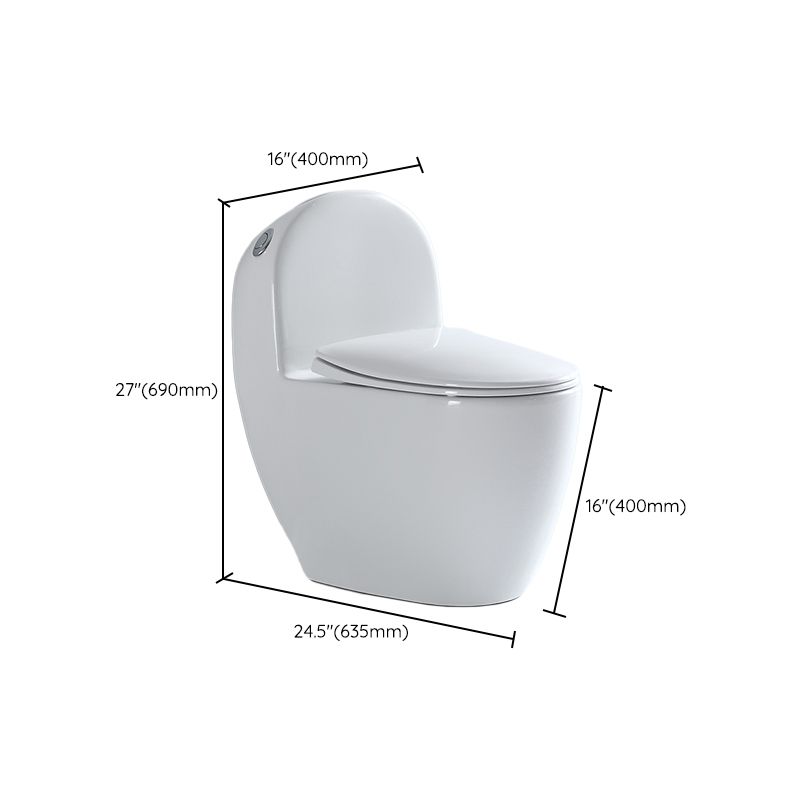 Modern Toilet Bowl All In One Floor Mounted Porcelain Flush Toilet