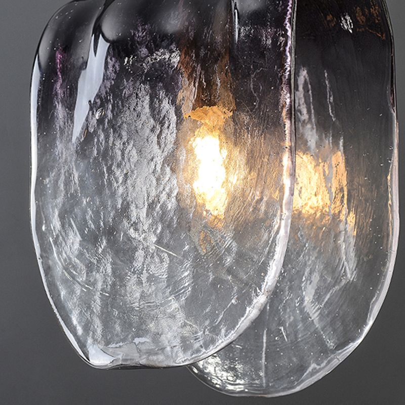 Verre moderne 1 luminaire de pendentif lumineux salon Light Hanging Light