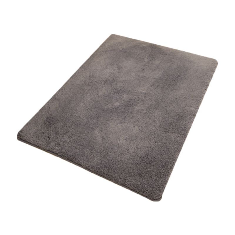 Casual Plain Rug Multi Color Polyster Area Rug Non-Slip Backing Easy Care Washable Carpet for Bedroom