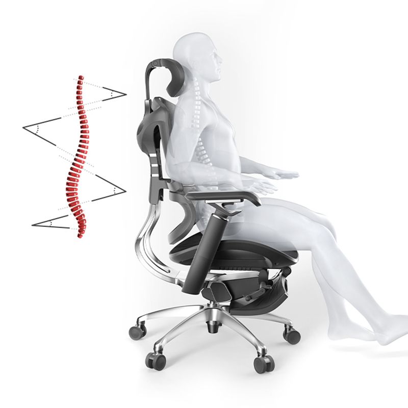 Removable Arms Office Chair Modern Ergonomic Chair with Breathable Back