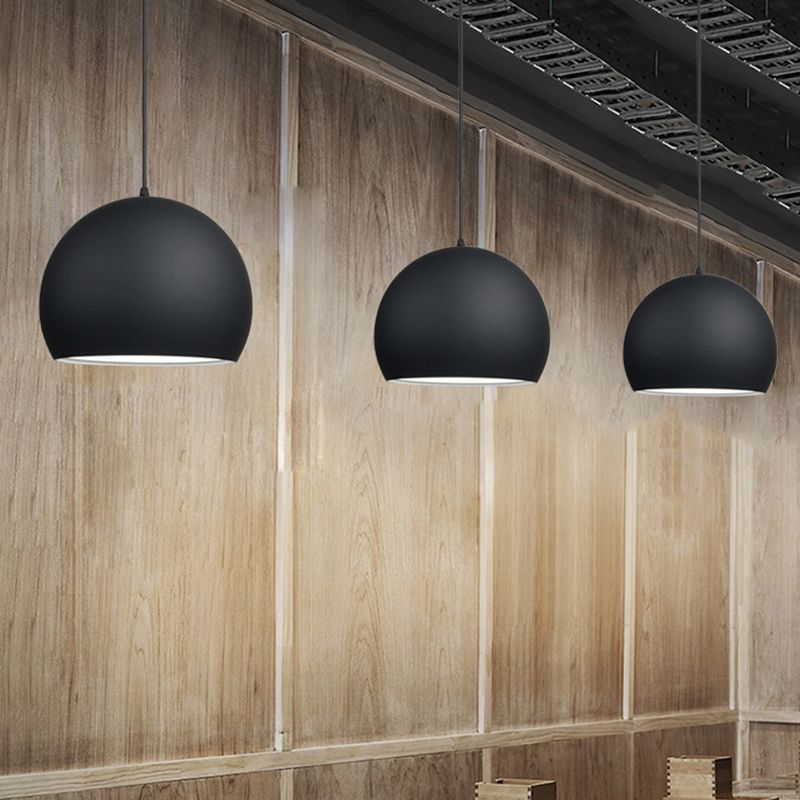 1-Licht-Globus-Anhänger Licht, nordische Makkaron-Metall-Pendelleuchte für Bar