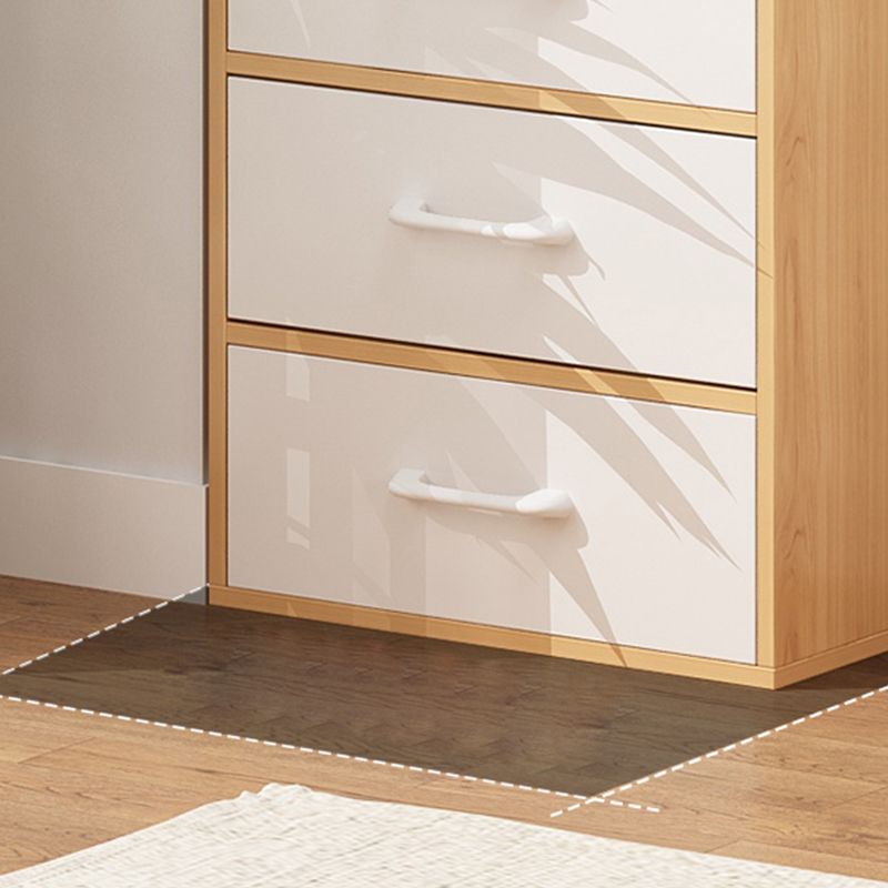 Contemporary Wood Storage Cabinet Modern Drawers Included Accent Chest