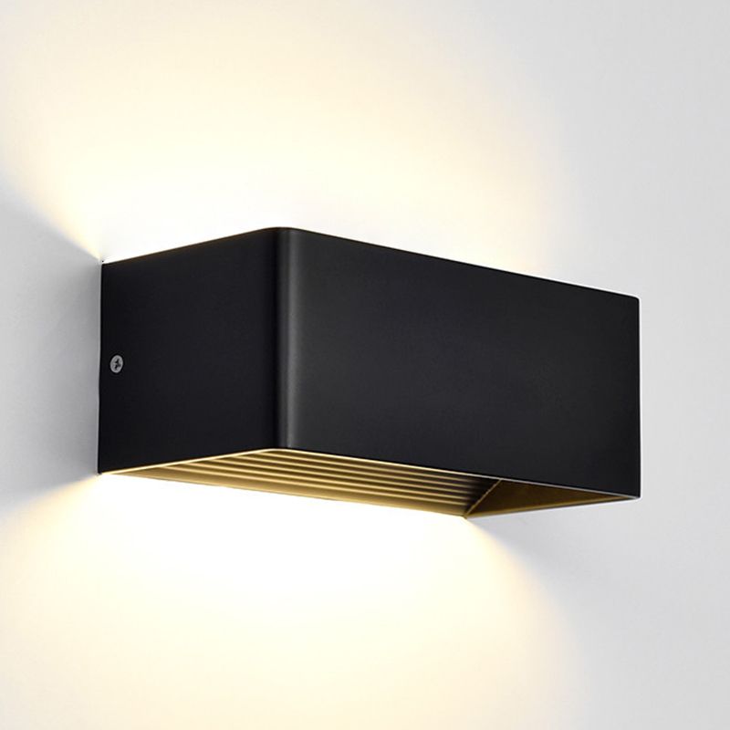 Geometry Shape Wall Lighting Modern Style Metal 2 Lights Sconce Lamp for Living Room