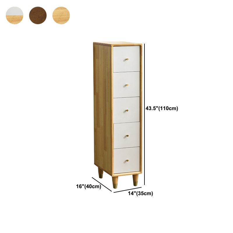 Modern Wood Cabinet Straight Legs Knobs Side Cabinet with Drawer