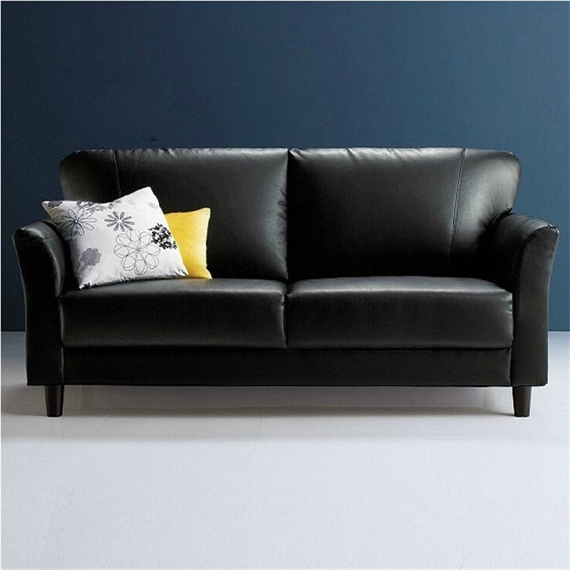 Modern Flared Arm Sofa Standard Wood Legs Sofa for Living Room