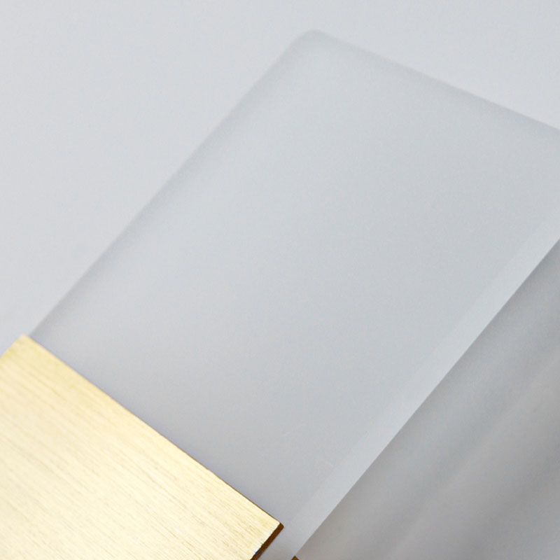 Simple Rectangular Shade Wall Sconce Light, Acrylic Sconce Light Fixture for Bedroom