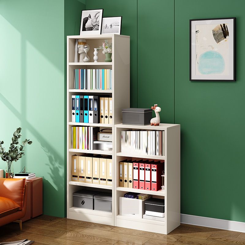 Modern Closed Back Standard Bookshelf Engineered Wood Bookcase
