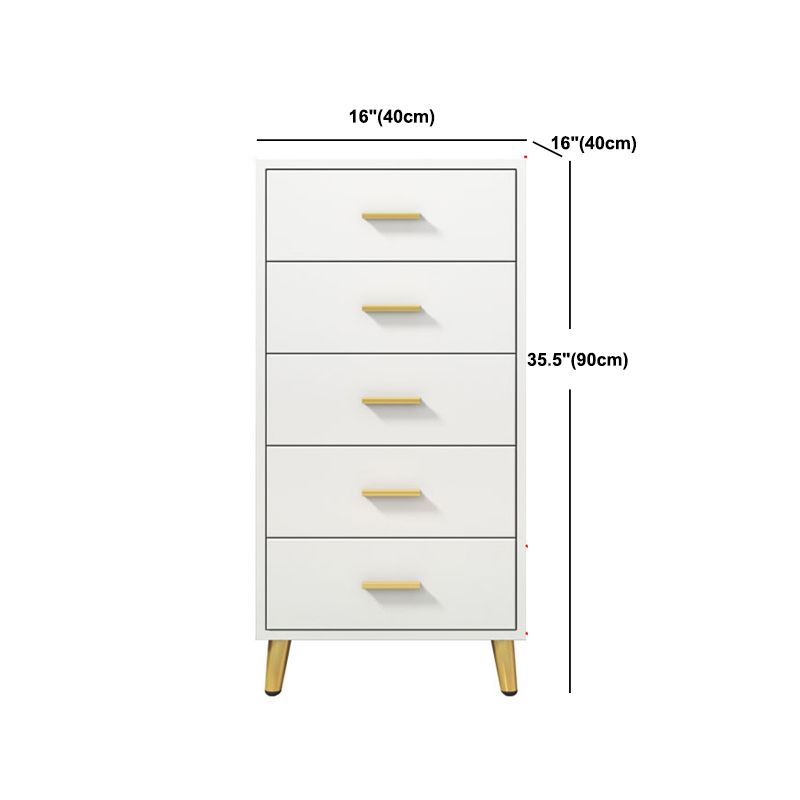Contemporary 21.6"/35.4"Tall Accent Chest Rectangle Wood Chest with Drawers