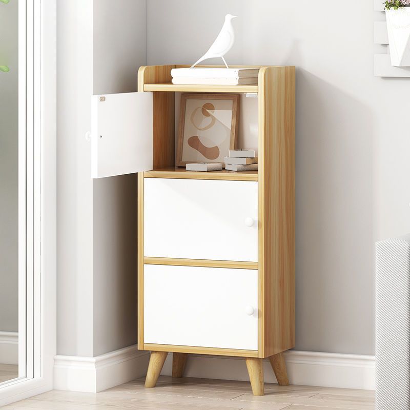 9.84" Wide Accent Cabinet Rectangle Contemporary Wooden Storage Cabinet