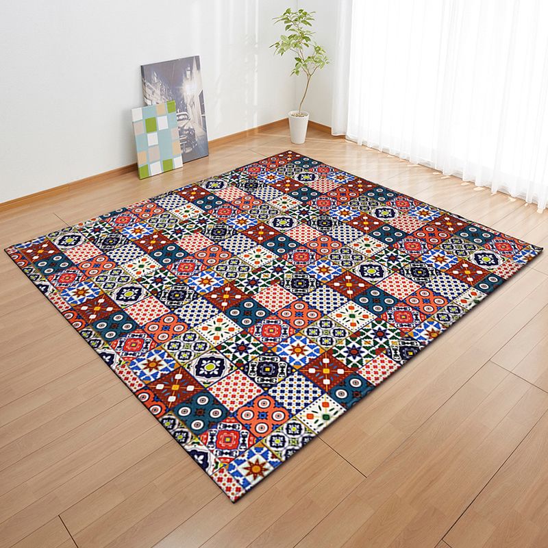 Tapis en brique de couleur marocaine Tapis d'intérieur synthétique Multi couleurs Tapis sans glissement de la zone amicale pour animaux de compagnie pour décoration