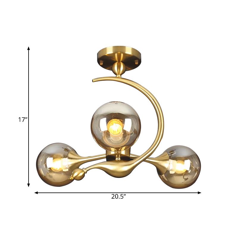 Éclatement de lustre semi-rince