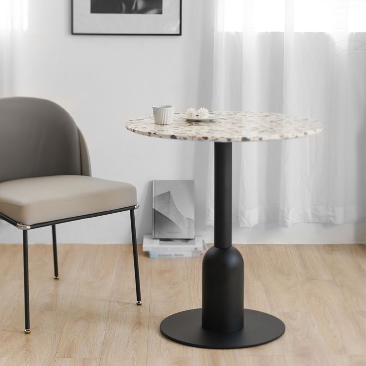 Metal Contemporary Dining Table Concrete Top Table for Dining Room