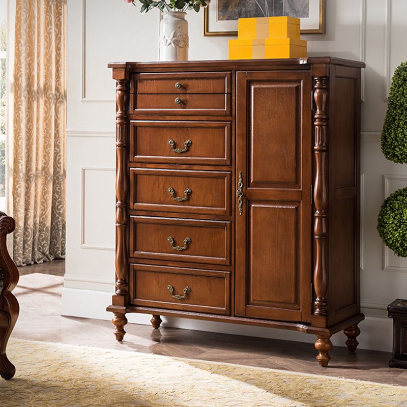 Mid-Century Modern Cabinet/Chest with Drawers and Legs in Solid Wood