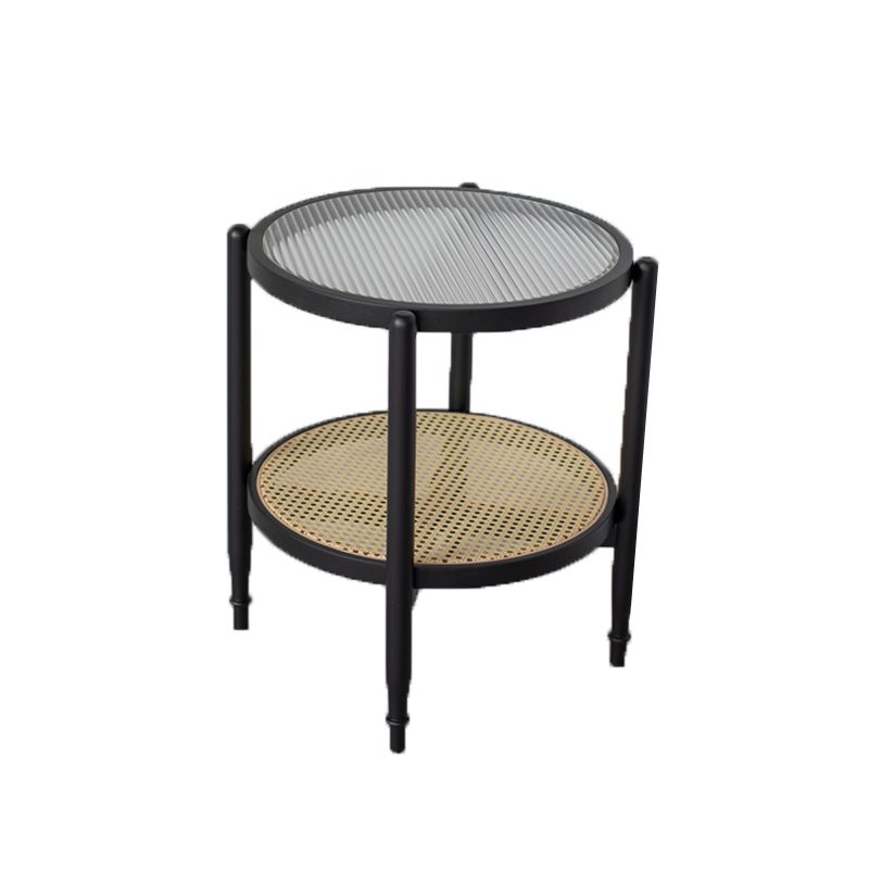 Tropical Coffee Table Solid Wood Black Coffee Cocktail Table