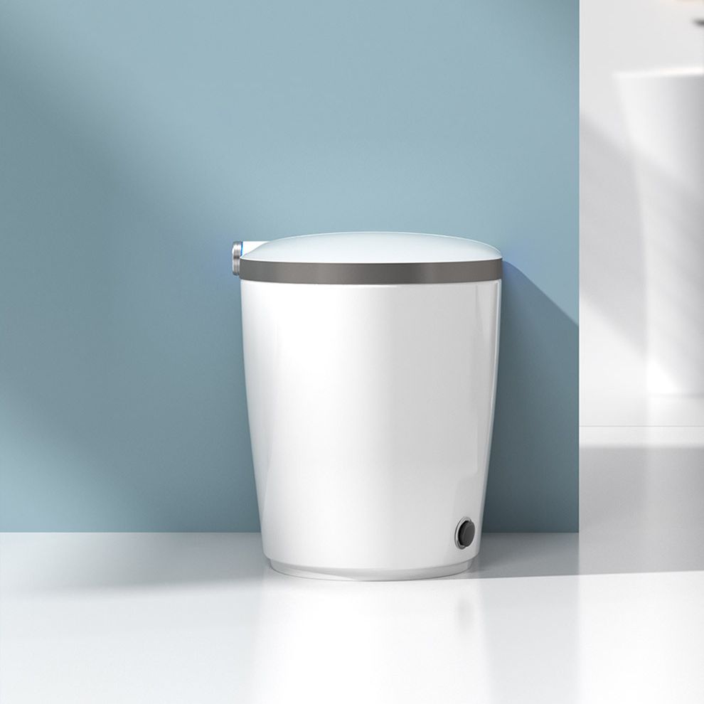 Modern All-In-One Toilet Bowl Siphon Jet Toilet with Soft-Close Seat for Bathroom