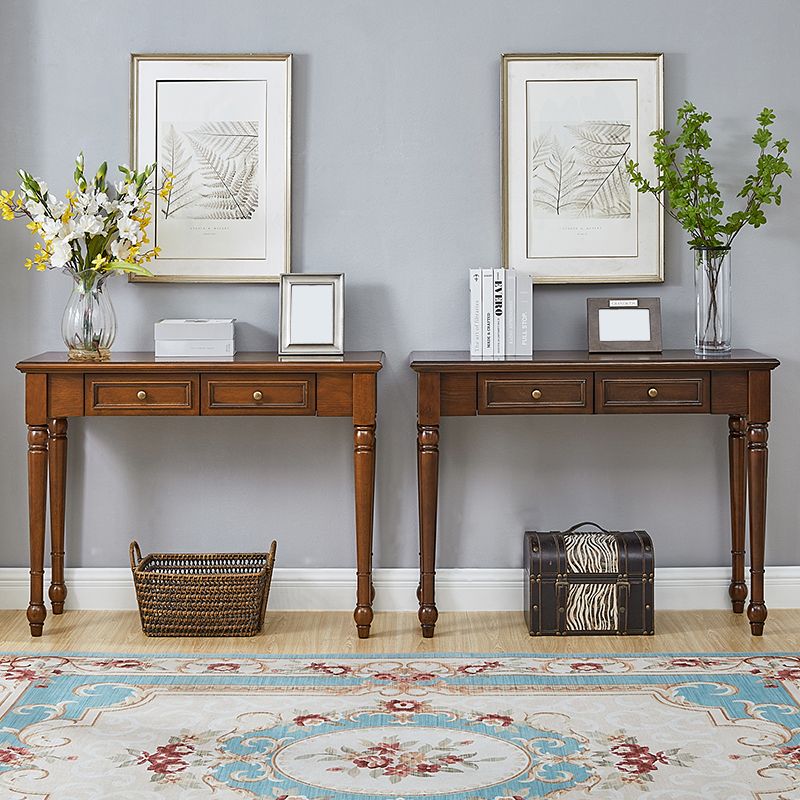 Modern Rectangular Console Table Wooden Console Sofa Table for Home