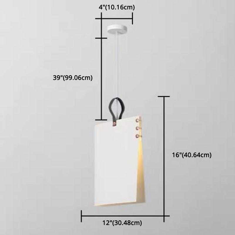 Rectangle Pendant Light Fixture Modern Style Metal Dinning Room Suspension Pendant