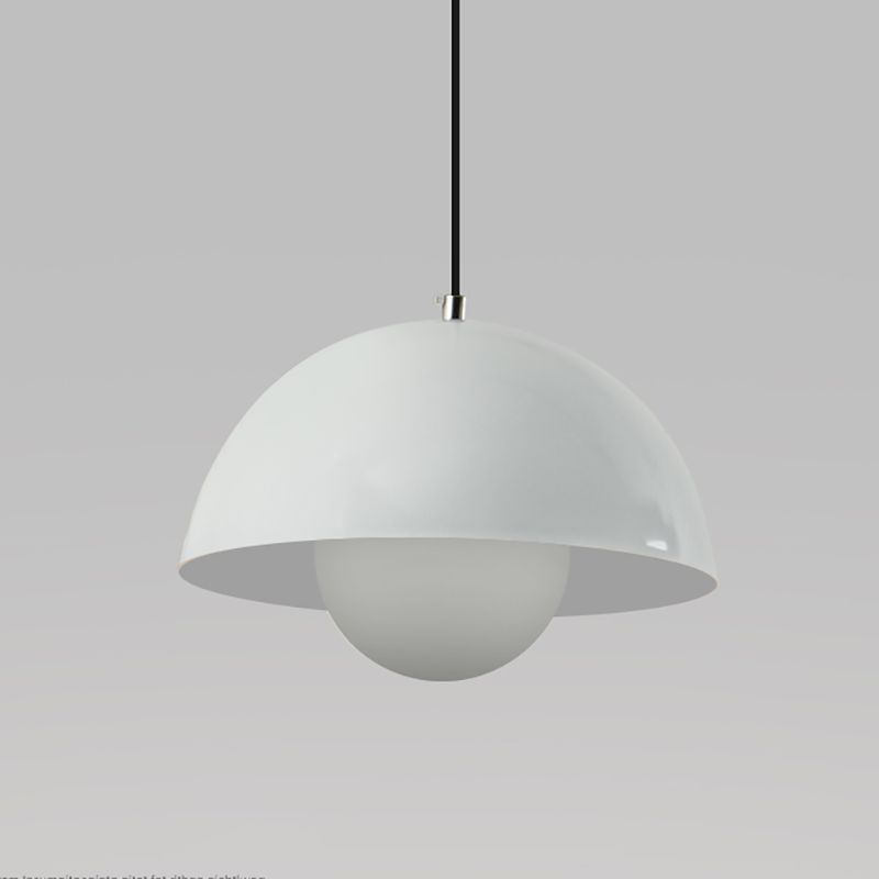 Modern Bud Shape Pendant Light Aluminum Colorful Hanging Pendant for Living Room