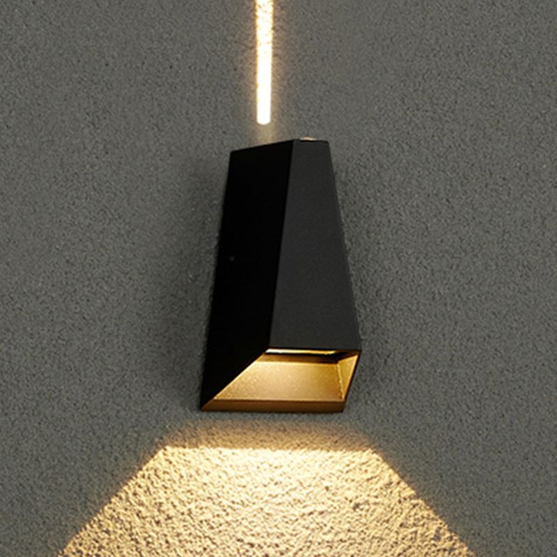 Luminaire mural géométrique en métal moderne à 1 lumière LED OUTDOOOR LET