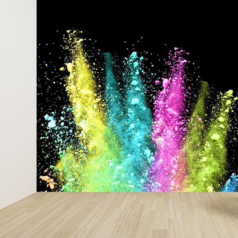 Big Particles Wall Covering Mural Colorful Non-Woven Wall Art for Decor, Custom Made