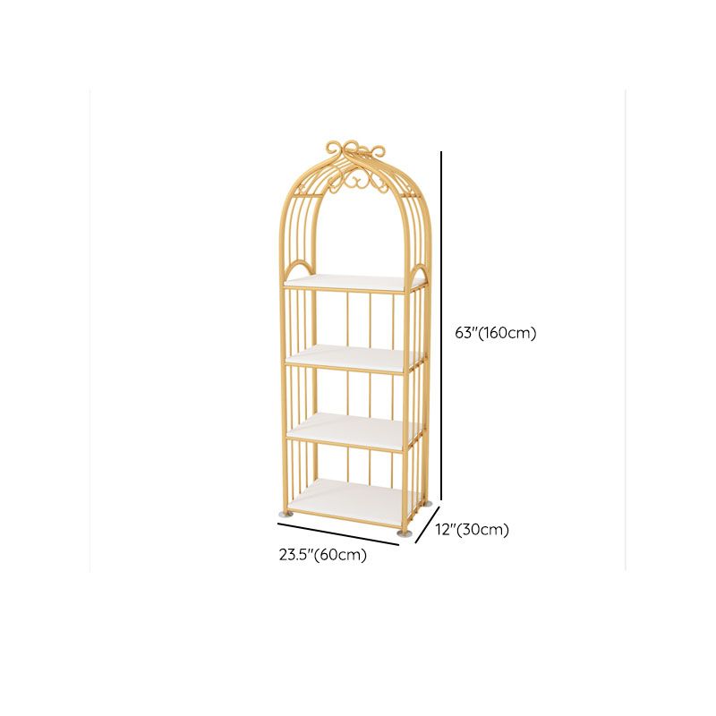 Gold Standard Bookcase Contemporary Metal Open Back Bookshelf