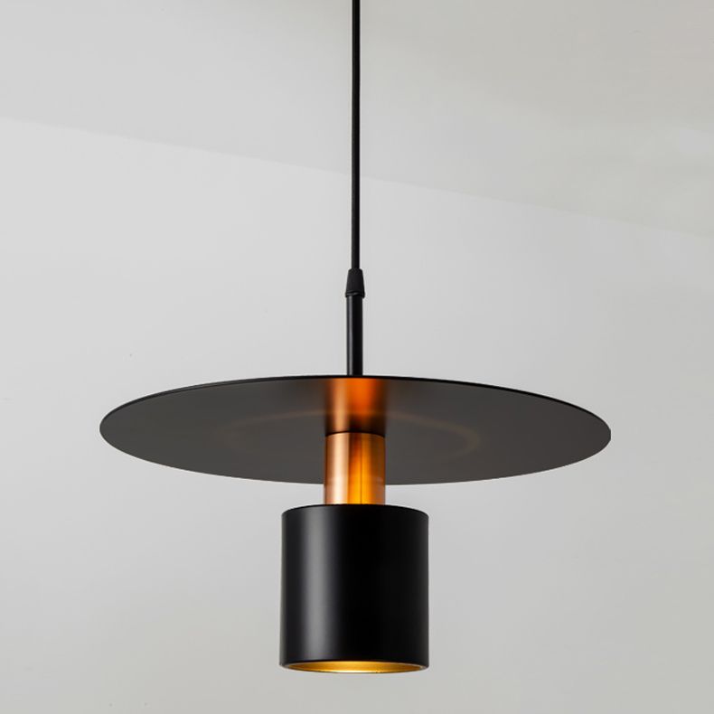 Lampe suspendue à la teinte en métal simple luminaire pendentif pour salle à manger du salon