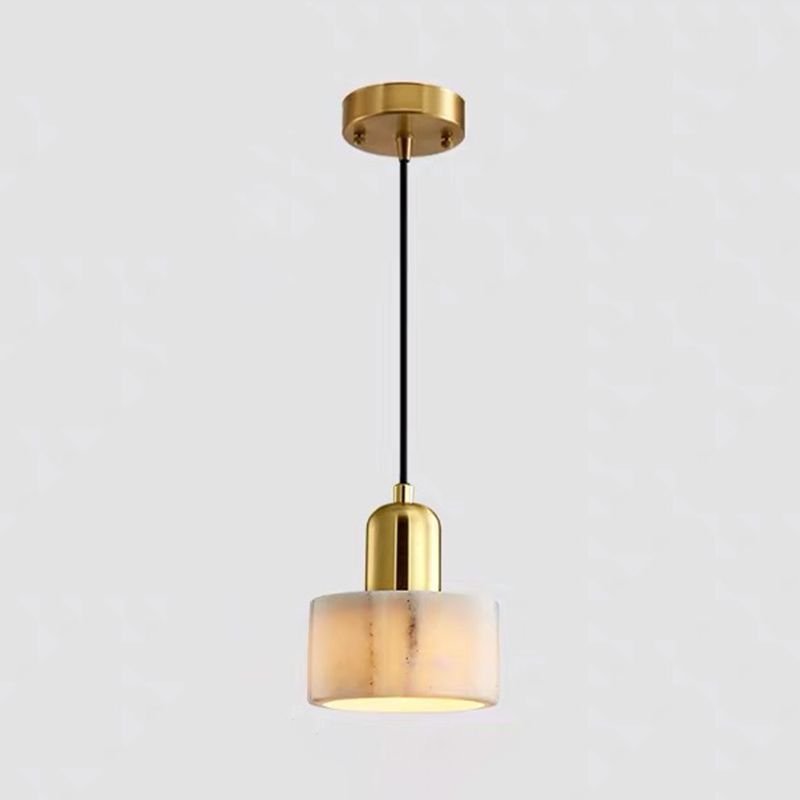 Contemporary Simple One-blub Marble Pendant Light for Bedroom Dinning Room