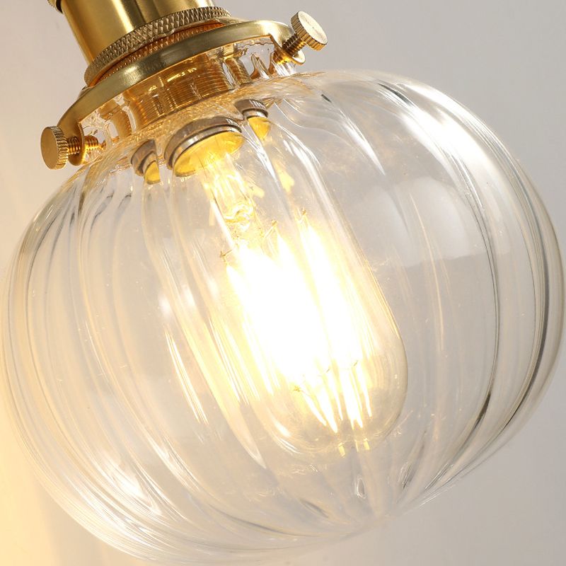 Glass Geometric Wall Sconce Lighting Industrial Style 1 Light Wall Lamps