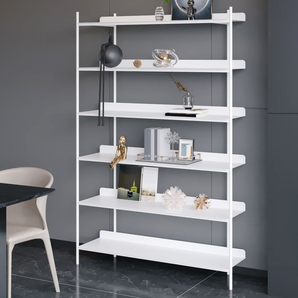 12.60"W Bookcase Contemporary Style Open Back Bookshelf for Home Office