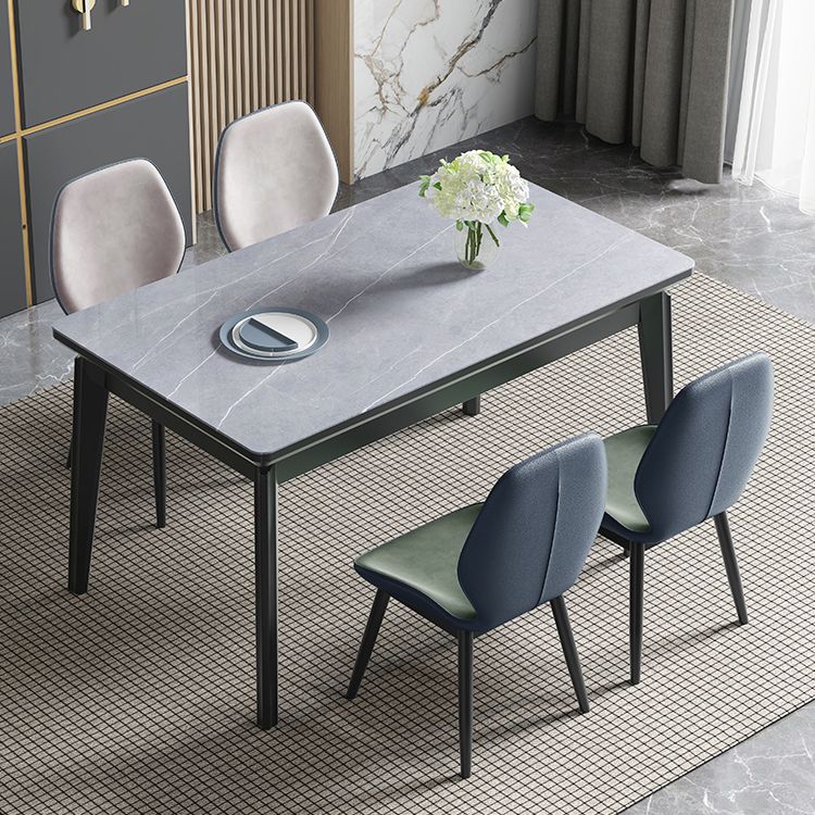 Midcentury stijl eetkamer collectie steen 4 poten indoor eetgelegen tabel