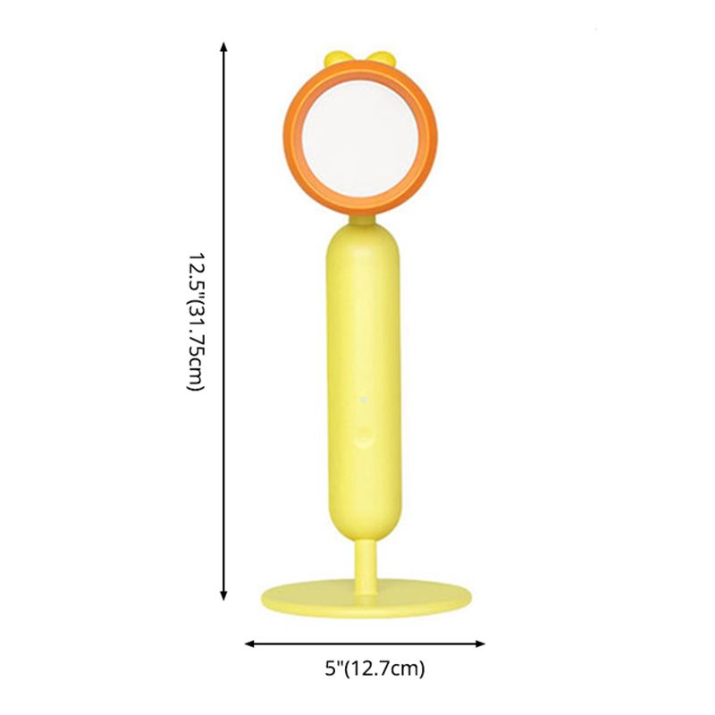 Macaron Swivel Shade Reading Book Light Plastic 1 Head Bedroom Table Lamp with USB Cord