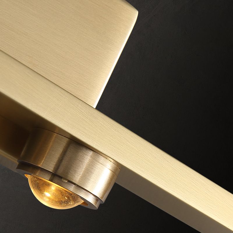 Metal Modern Wall Sconce Geometric Shape Vanity Lamp with Acrylic Shade for Bathroom