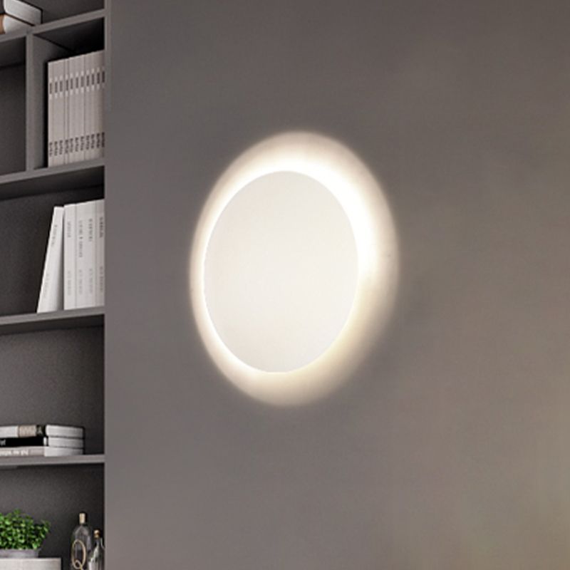 Semisfeer Acryl Wandlicht Modernisme Wit/goud LED SCONCE Licht in warm/wit licht voor slaapkamer
