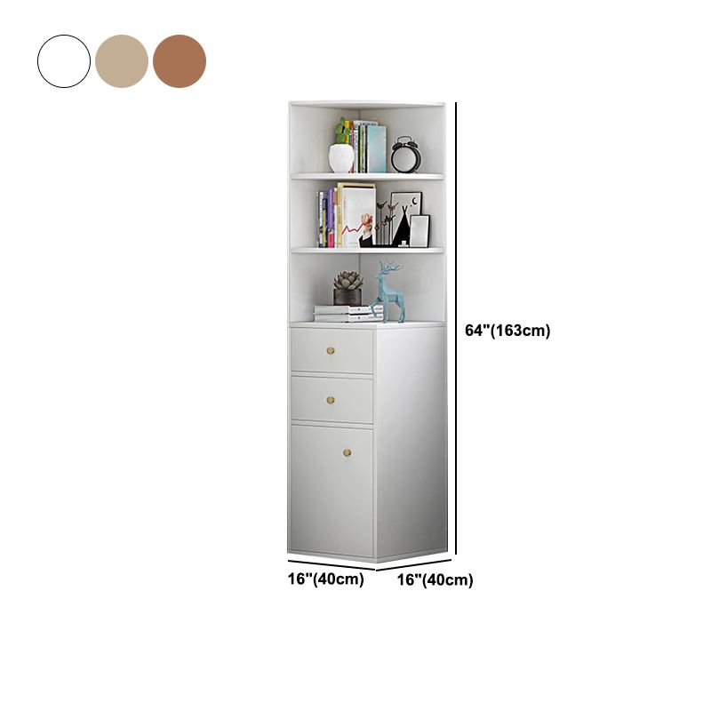 Scratch Resistant Accent Cabinet with 0/1/2 Drawers and Shelves