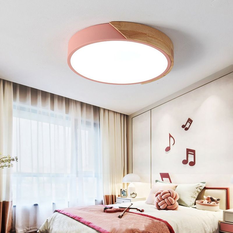 Macron Light Fixture Metal Acrylic Ceiling Mount Light for Child Bedroom