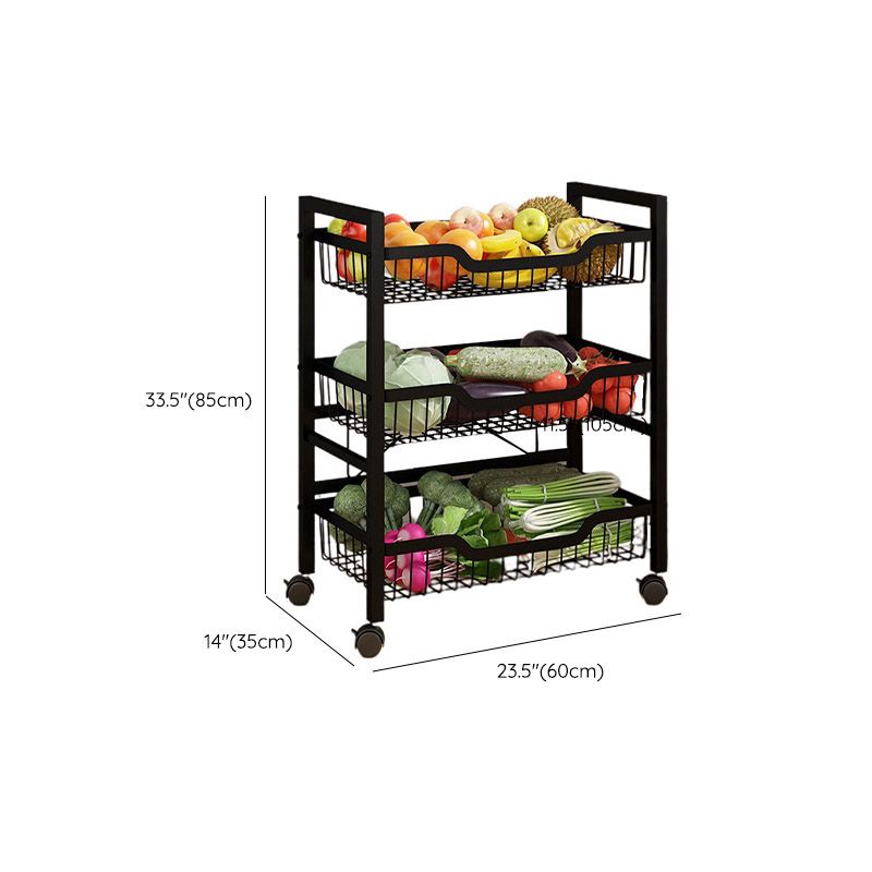 Dining Room Metal Prep Table Open Storage Rectangular Prep Table