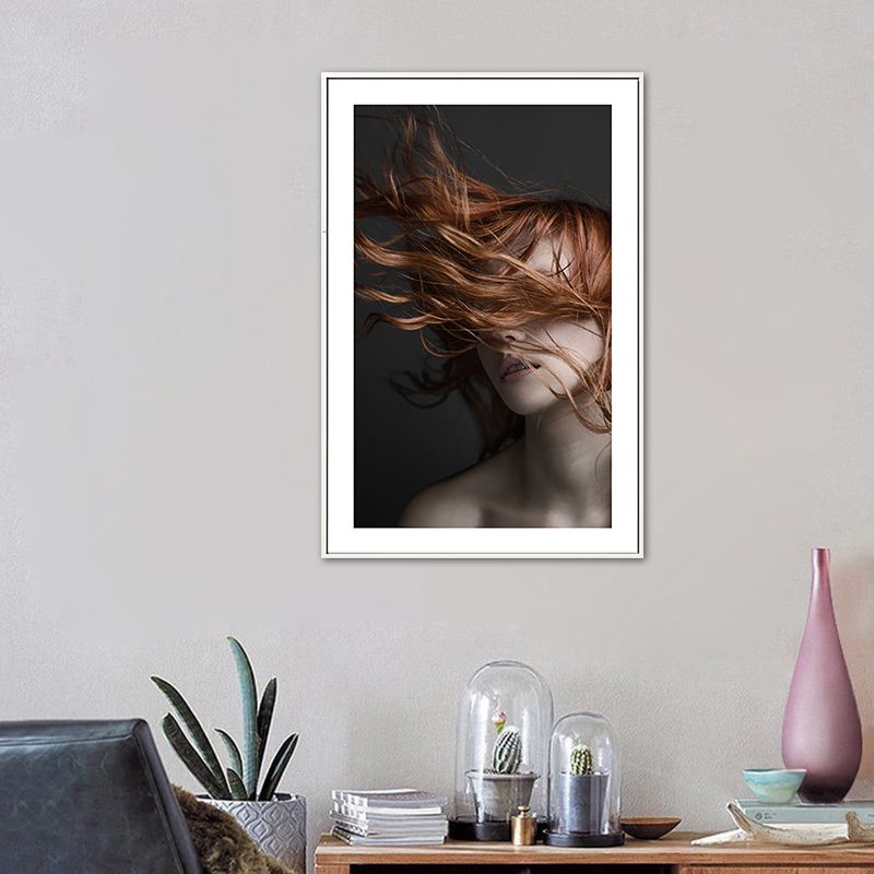 Tousle-Haired Maid Canvas for Kitchen Photography Wall Art Print, Multiple Sizes Options