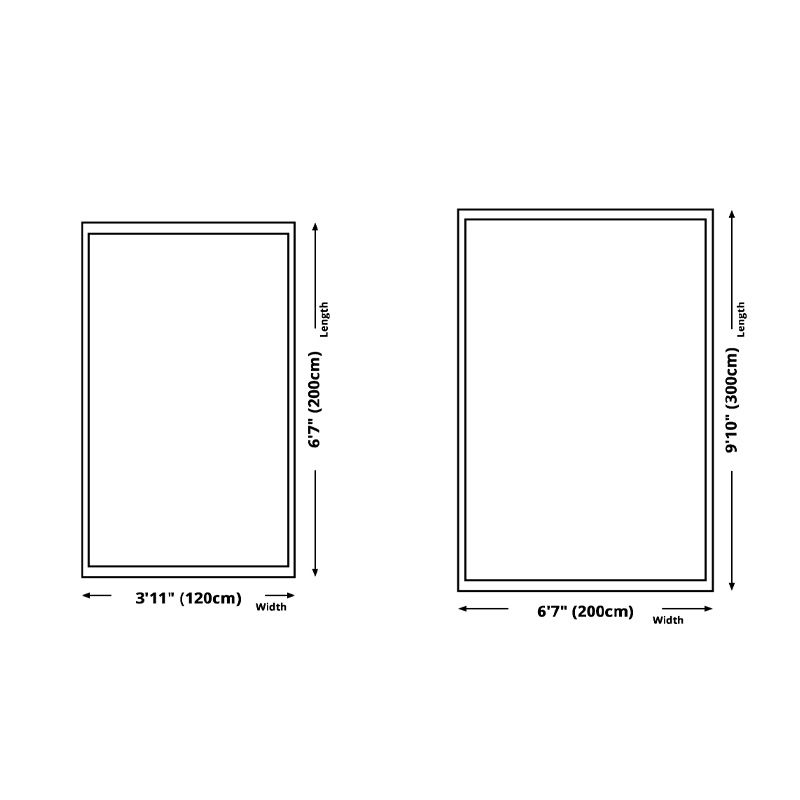 Blue European Area Rug Graphic Pattern Polyester Area Carpet Non-Slip Backing Rug for Living Room