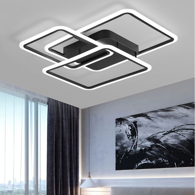 Plafonnier linéaire moderne à montage encastré, plafonnier Simple pour salle à manger