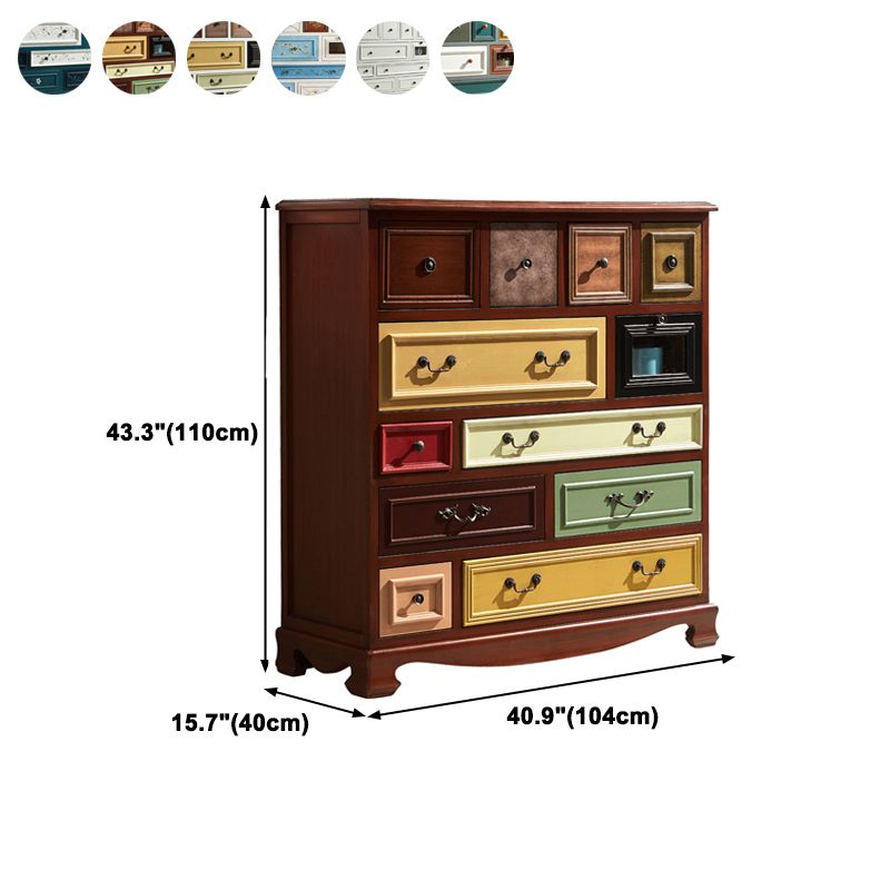 Artificial Wood Storage Chest Vintage Storage Chest Dresser with Drawers