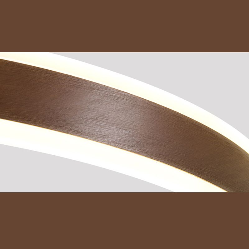 Coffee Rings Suspension Pendant Light Modern Style LED Metal Chandelier Pendant Light