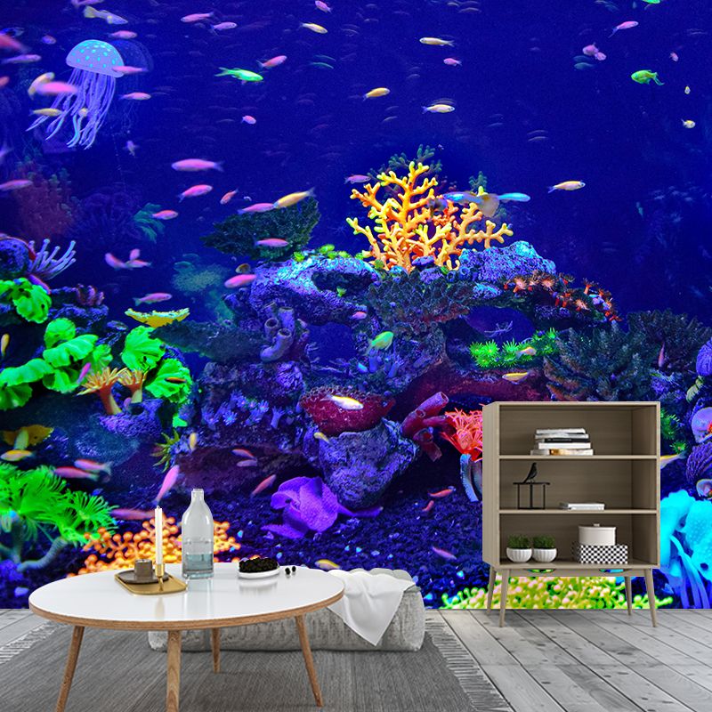 Photography Stain Resistant Underwater Wallpaper Living Room Wallpaper