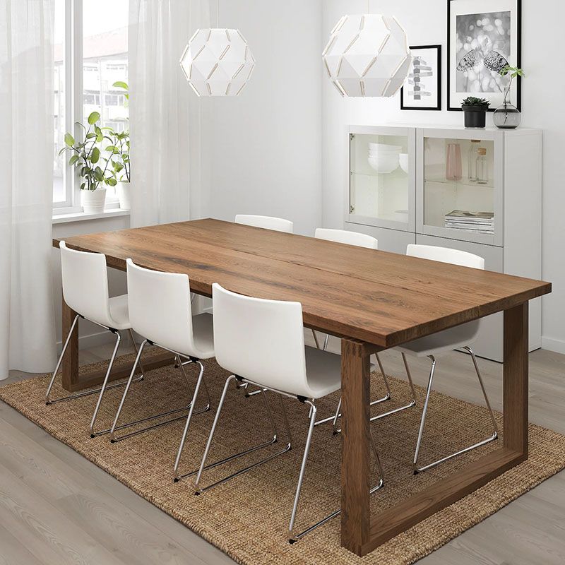 Simplicity Style Dining Room Table Brown Table for Home Kitchen