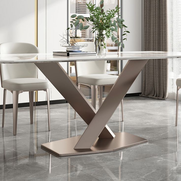 Glam Style Dinette Set for Dining Room 1/2/5/7 Pieces Glossy White Dining Table Set