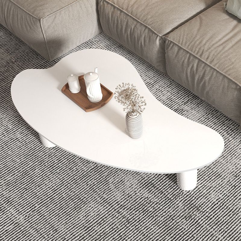 Stone Geometric Contemporary Coffee Table 3 Legs Coffee Table