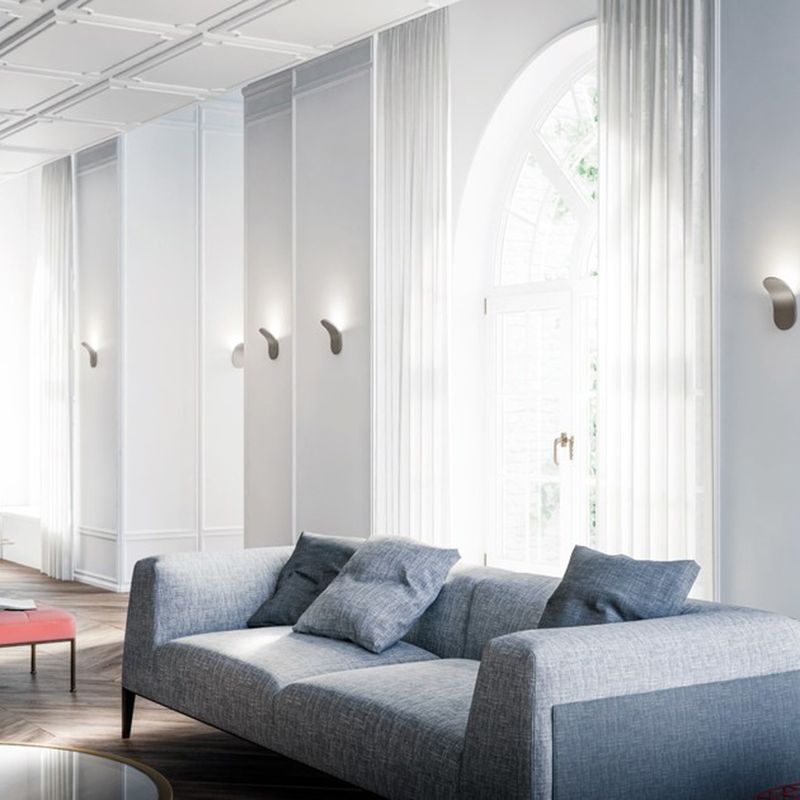 Piegare i dispositivi di illuminazione delle pareti in metallo ovale per le pareti di illuminazione moderna a 1 luci a parete lampade a 1 luci