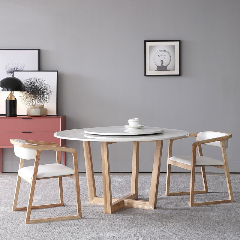 Simplicity Dining Site Table Round Sled Base Dining Room Home Furniture