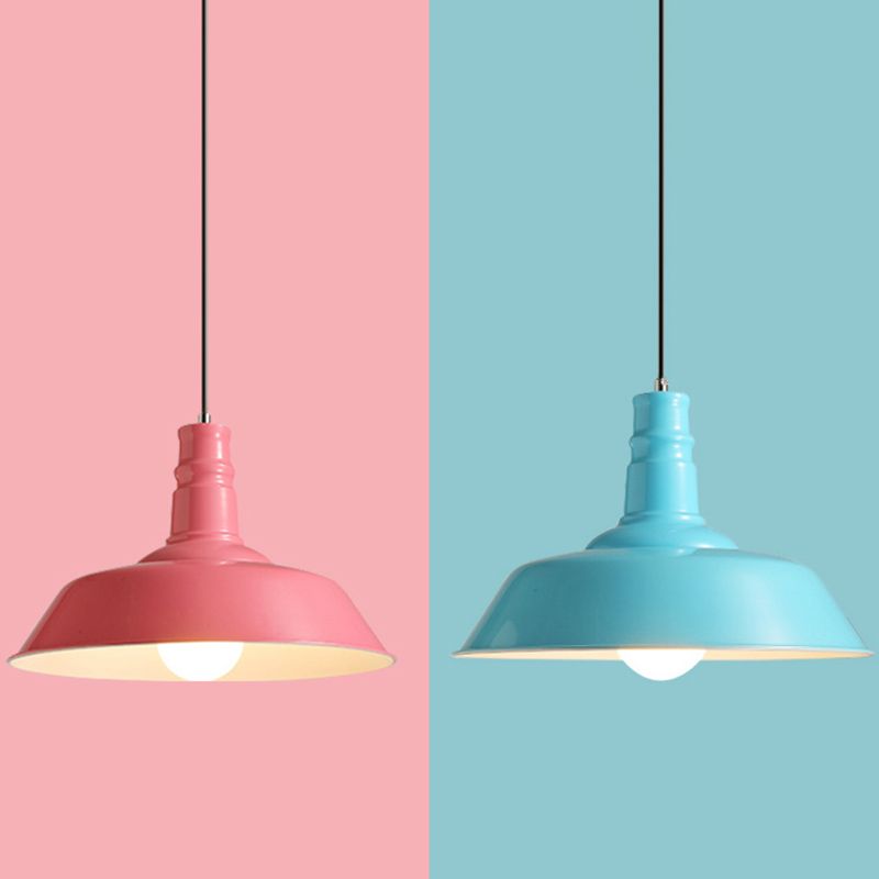 Moderne Macarons minimalistische Scheune Anhänger Leuchtmetall 1 Leichter Esszimmer Tisch Anhänger Beleuchtung