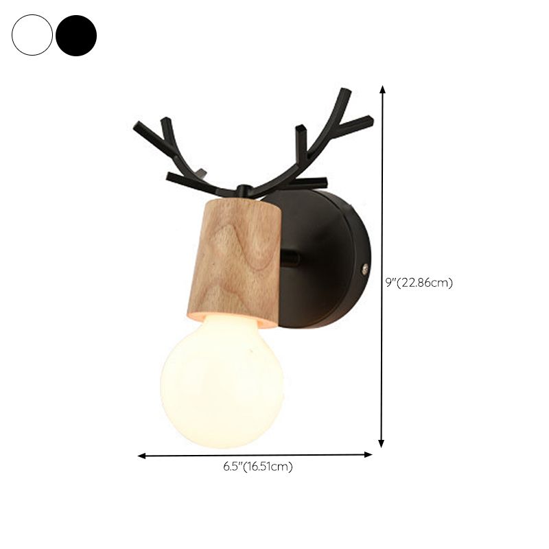 Modern Wall Light Fixture Minimalist Wooden Wall Light Sconce for Bedroom